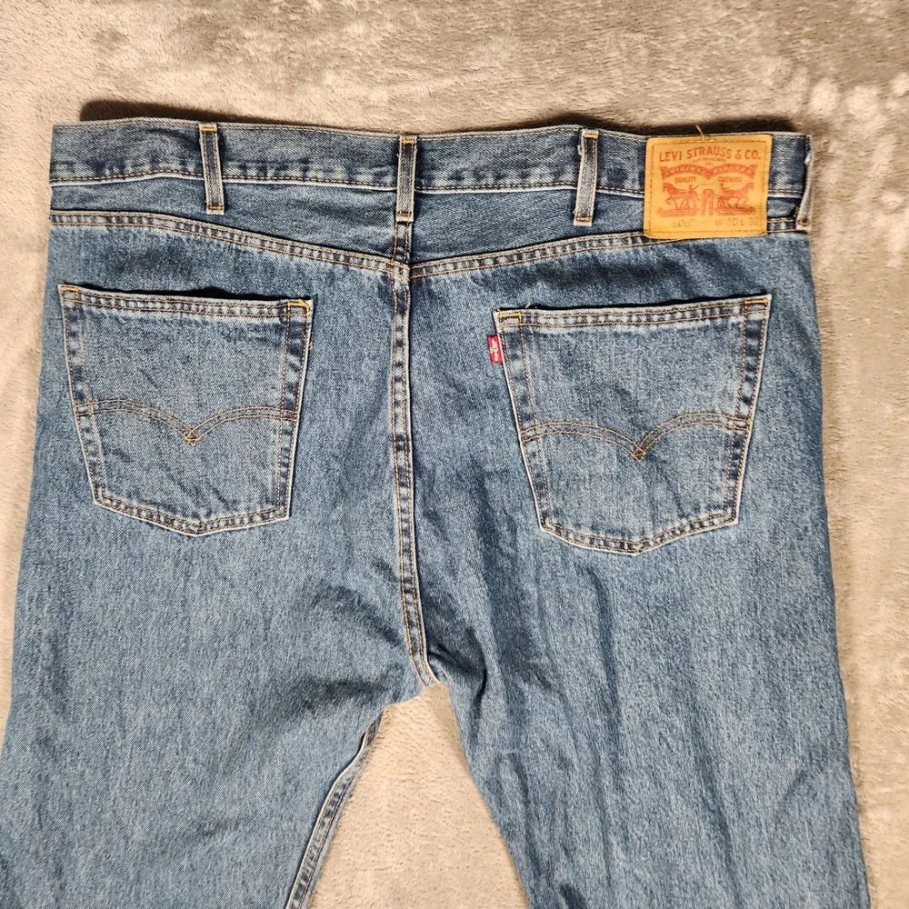 Levi's 505 Straight Leg Jeans‎ Mens 40x32 Blue Excellent Regular Fit Denim